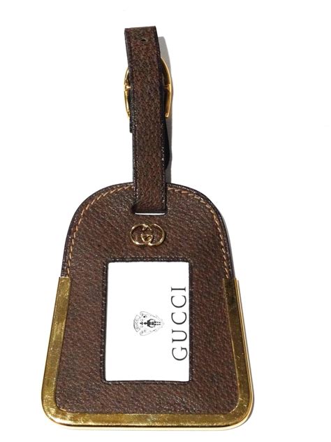 fake gucci luggage tag|gucci leather luggage tag.